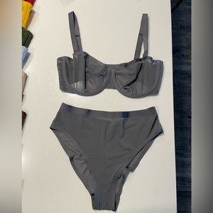 Cuup Balconette Bra 34E Slate